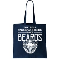 Woodworking Gift Woodworker Carpentry Beard Tote Bag