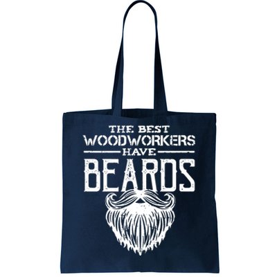 Woodworking Gift Woodworker Carpentry Beard Tote Bag