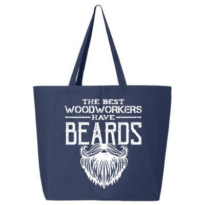 Woodworking Gift Woodworker Carpentry Beard 25L Jumbo Tote