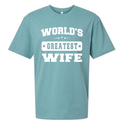 World's Greatest Wife Great Gift Couple - Unisex Sueded Cloud Jersey T-Shirt