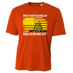 Whentyrannybecomeslawrebellionbecomesdutysnake Gift Cooling Performance Crew T-Shirt