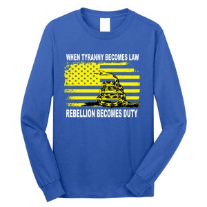 Whentyrannybecomeslawrebellionbecomesdutysnake Gift Long Sleeve Shirt