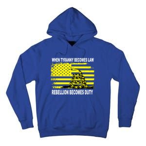 Whentyrannybecomeslawrebellionbecomesdutysnake Gift Tall Hoodie