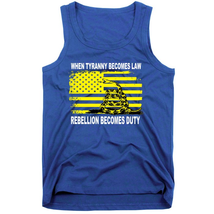 Whentyrannybecomeslawrebellionbecomesdutysnake Gift Tank Top