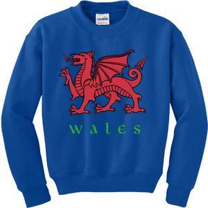 Wales Gift Welsh Red Dragon Cymru Kids Sweatshirt