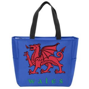 Wales Gift Welsh Red Dragon Cymru Zip Tote Bag