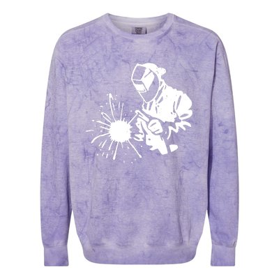 Welder Graduation Colorblast Crewneck Sweatshirt