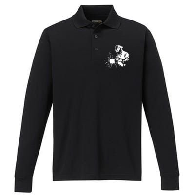 Welder Graduation Performance Long Sleeve Polo