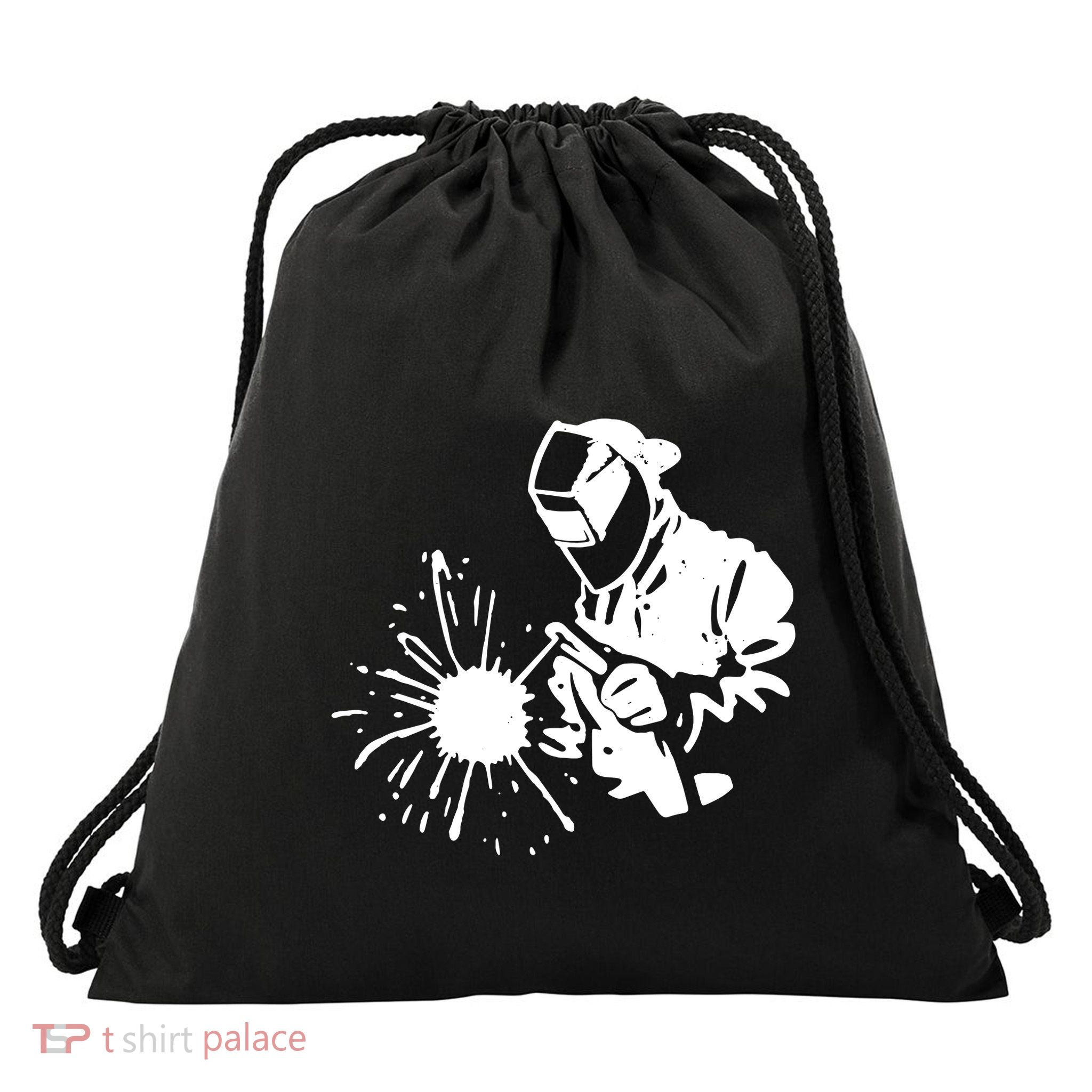 Welder Graduation Drawstring Bag