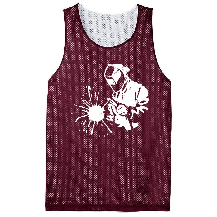 Welder Graduation Mesh Reversible Basketball Jersey Tank