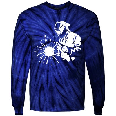 Welder Graduation Tie-Dye Long Sleeve Shirt