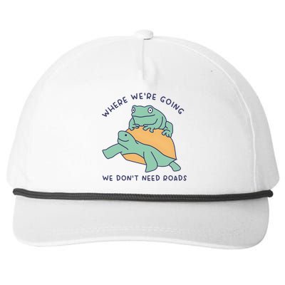 WeRe Going We DonT Need Roads Snapback Five-Panel Rope Hat