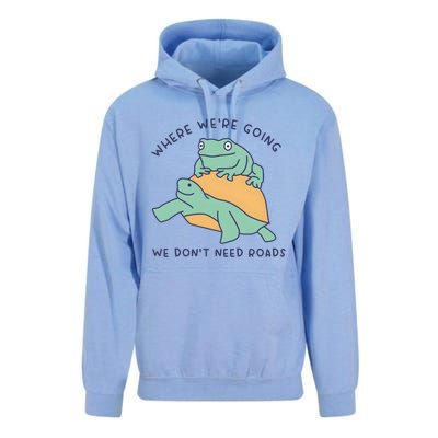 WeRe Going We DonT Need Roads Unisex Surf Hoodie