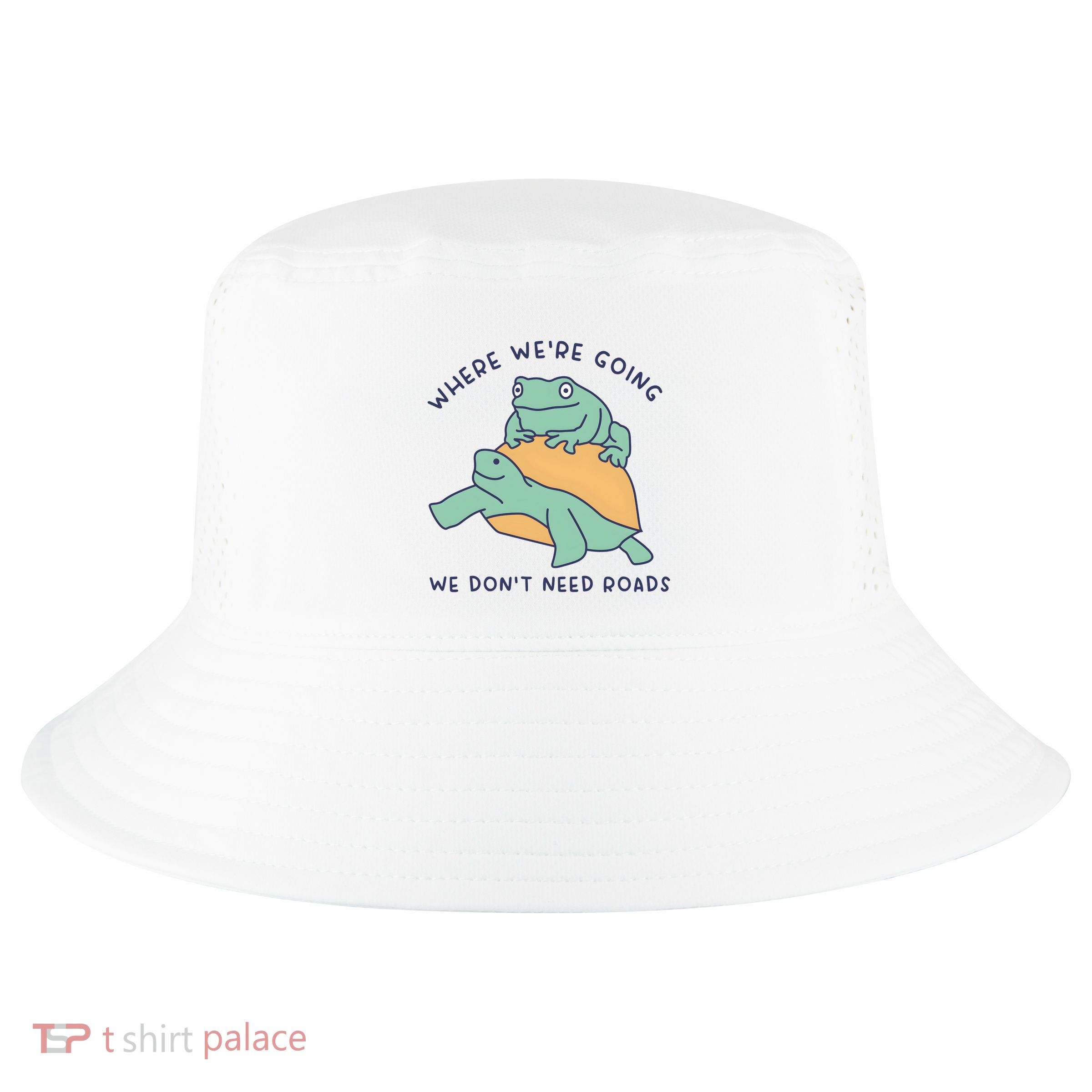 WeRe Going We DonT Need Roads Cool Comfort Performance Bucket Hat