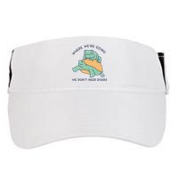 WeRe Going We DonT Need Roads Adult Drive Performance Visor