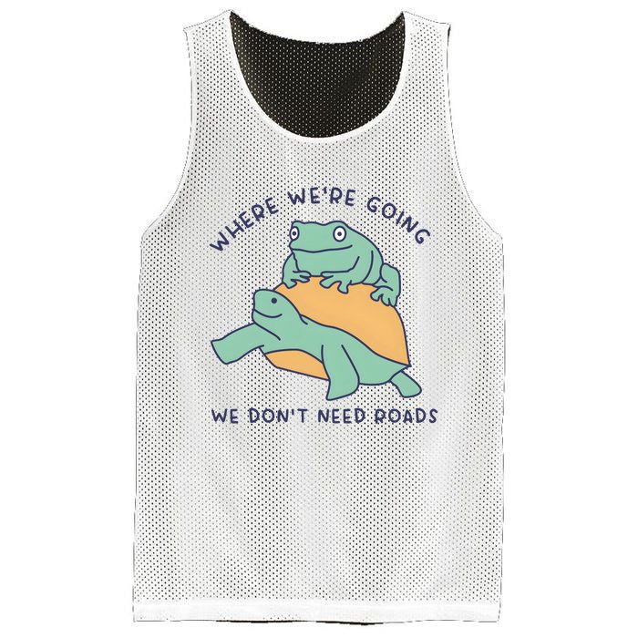 WeRe Going We DonT Need Roads Mesh Reversible Basketball Jersey Tank