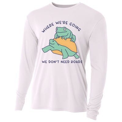 WeRe Going We DonT Need Roads Cooling Performance Long Sleeve Crew