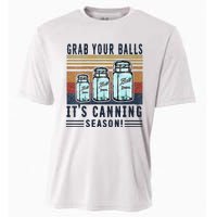 Womens Grab Your Balls Its Canning Season Cooling Performance Crew T-Shirt