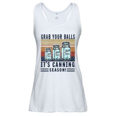 Womens Grab Your Balls Its Canning Season Ladies Essential Flowy Tank