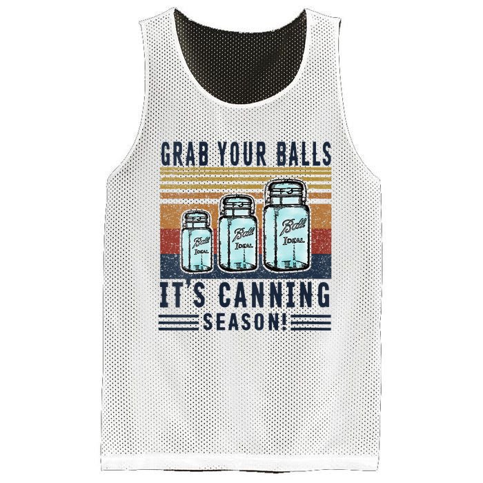 Womens Grab Your Balls Its Canning Season Mesh Reversible Basketball Jersey Tank