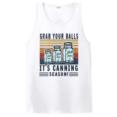 Womens Grab Your Balls Its Canning Season PosiCharge Competitor Tank