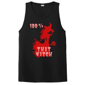 Witch Halloween 100% That Witch Halloween Witch Decorations Cool Gift PosiCharge Competitor Tank