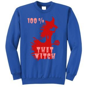 Witch Halloween 100% That Witch Halloween Witch Decorations Cool Gift Sweatshirt