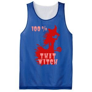 Witch Halloween 100% That Witch Halloween Witch Decorations Cool Gift Mesh Reversible Basketball Jersey Tank