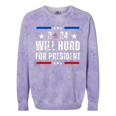 Will Hurd 2024 Colorblast Crewneck Sweatshirt