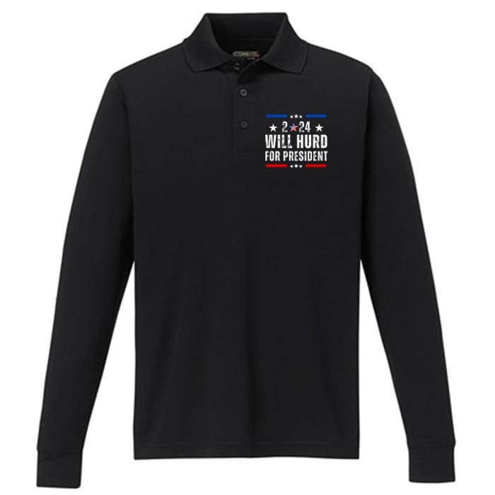 Will Hurd 2024 Performance Long Sleeve Polo