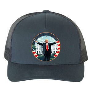 White House 2024 President 47 Daddys Home Funny Donald Trump Yupoong Adult 5-Panel Trucker Hat