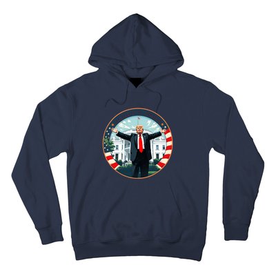 White House 2024 President 47 Daddys Home Funny Donald Trump Hoodie