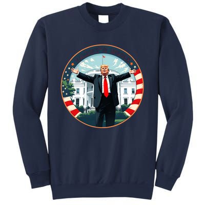 White House 2024 President 47 Daddys Home Funny Donald Trump Sweatshirt