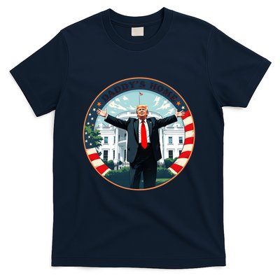 White House 2024 President 47 Daddys Home Funny Donald Trump T-Shirt