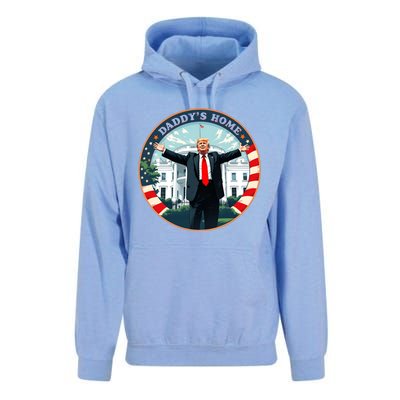 White House 2024 President 47 Daddys Home Funny Donald Trump Unisex Surf Hoodie