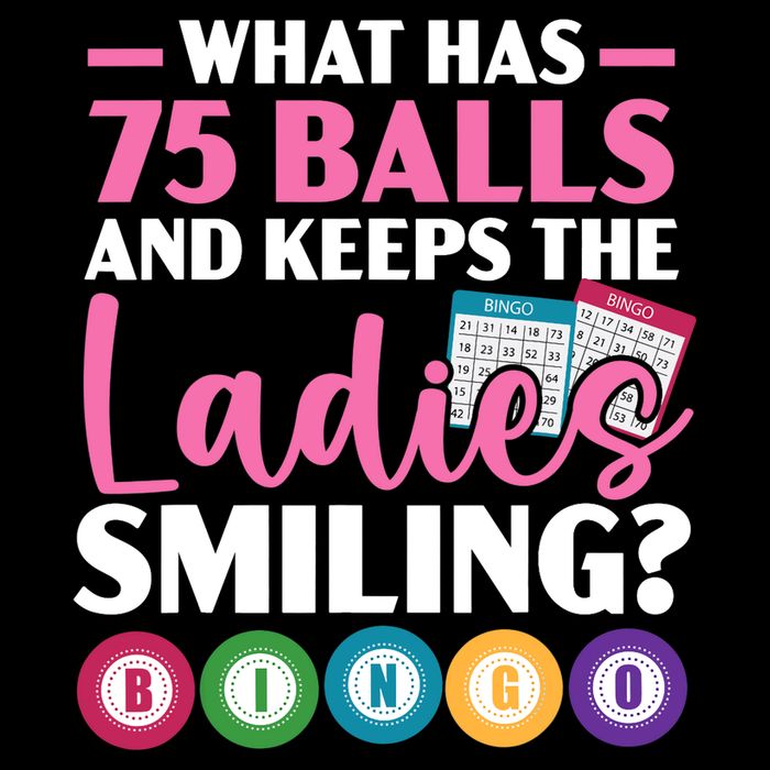 What Has 75 Balls And Keeps The Ladies Smiling Bingo Player Backpack