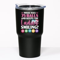 What Has 75 Balls And Keeps The Ladies Smiling Bingo Player Tumbler