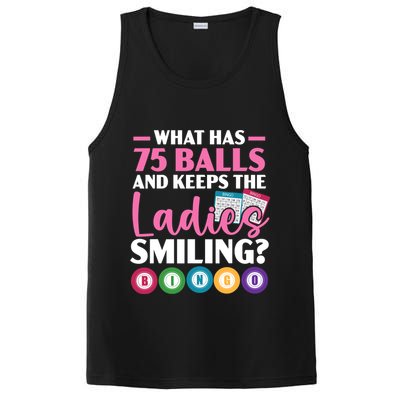 What Has 75 Balls And Keeps The Ladies Smiling Bingo Player PosiCharge Competitor Tank