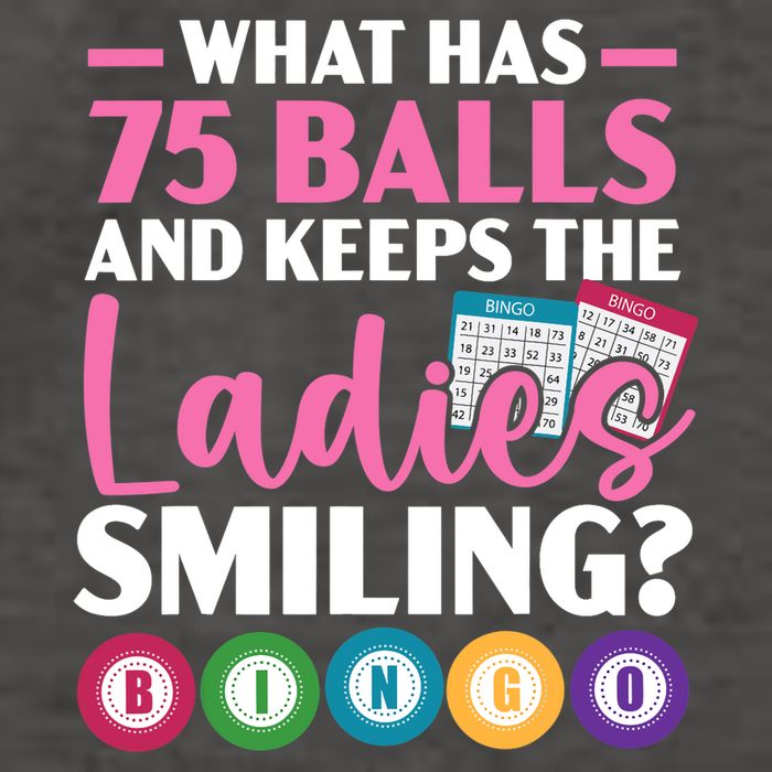 What Has 75 Balls And Keeps The Ladies Smiling Bingo Player Vector Backpack