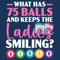 What Has 75 Balls And Keeps The Ladies Smiling Bingo Player Beanie