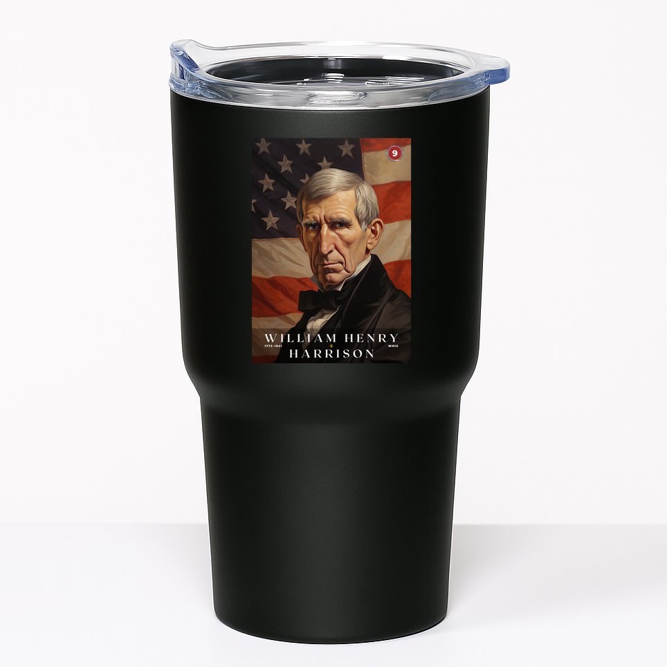 William Harrison 9th President Of The United States Portrait Tumbler