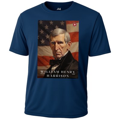 William Harrison 9th President Of The United States Portrait Performance Shirt