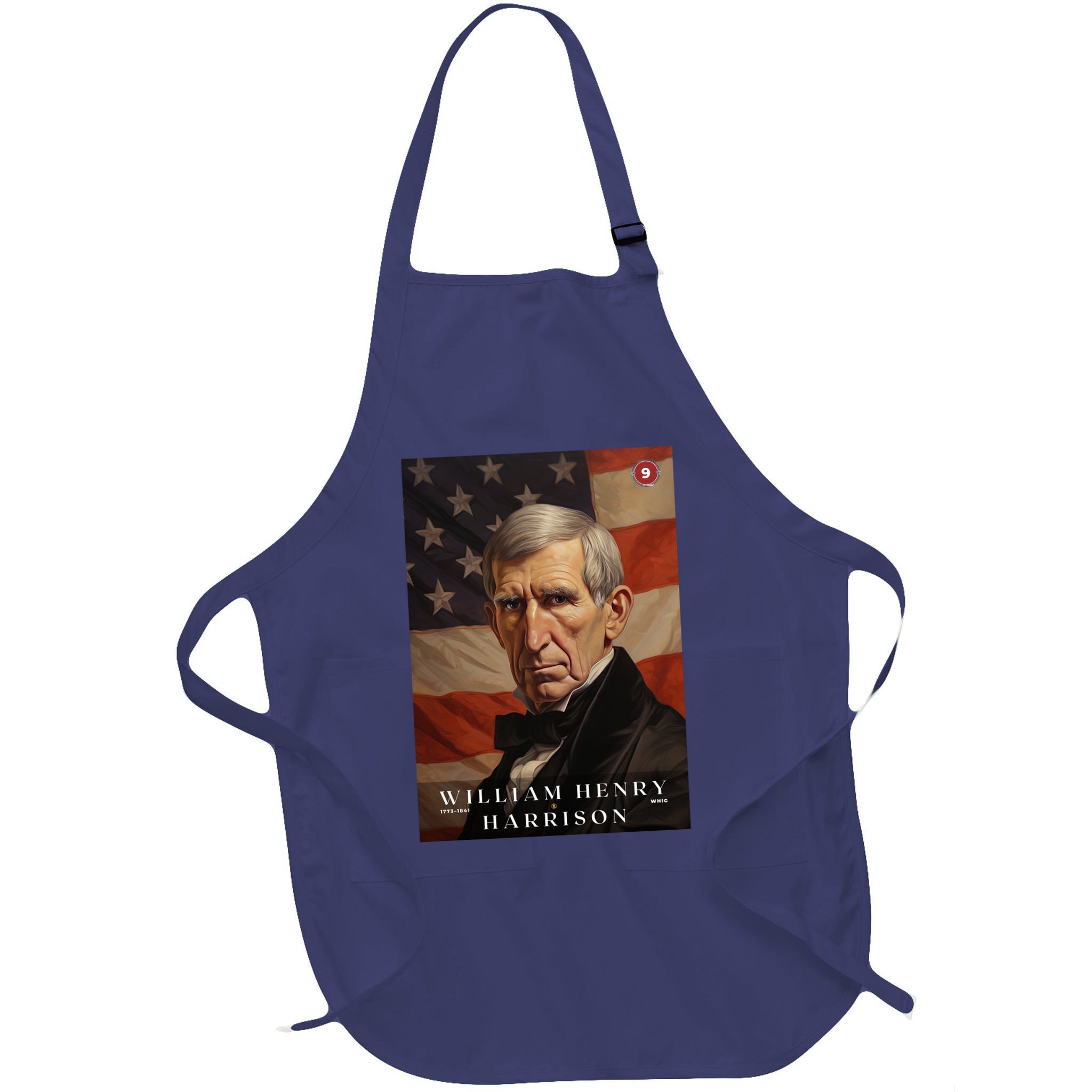 William Harrison 9th President Of The United States Portrait Apron