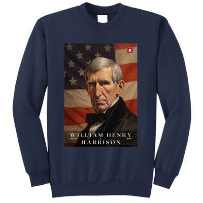 William Harrison 9th President Of The United States Portrait Sweatshirt
