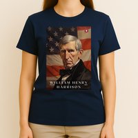 William Harrison 9th President Of The United States Portrait T-Shirt