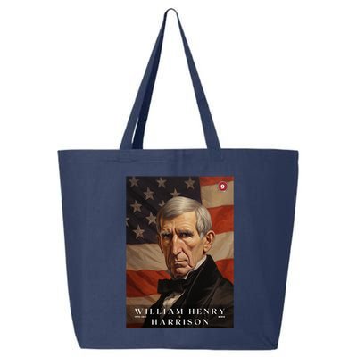 William Harrison 9th President Of The United States Portrait 25L Jumbo Tote