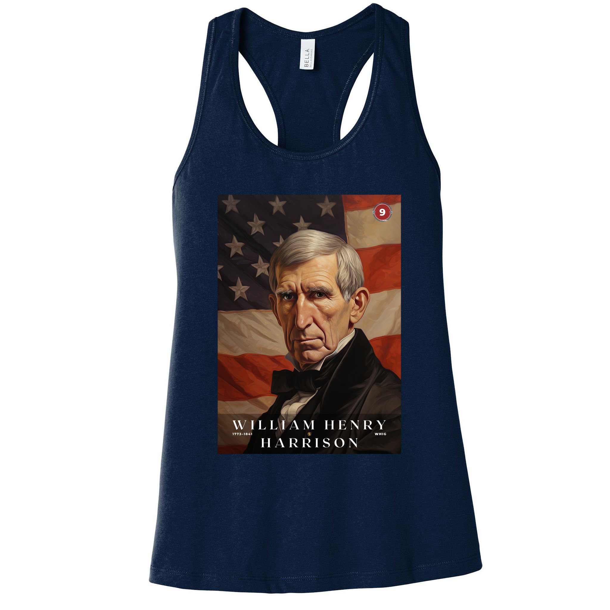 William Harrison 9th President Of The United States Portrait Womens Tank Top