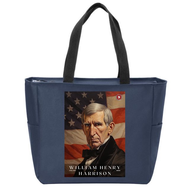 William Harrison 9th President Of The United States Portrait Zip Tote Bag