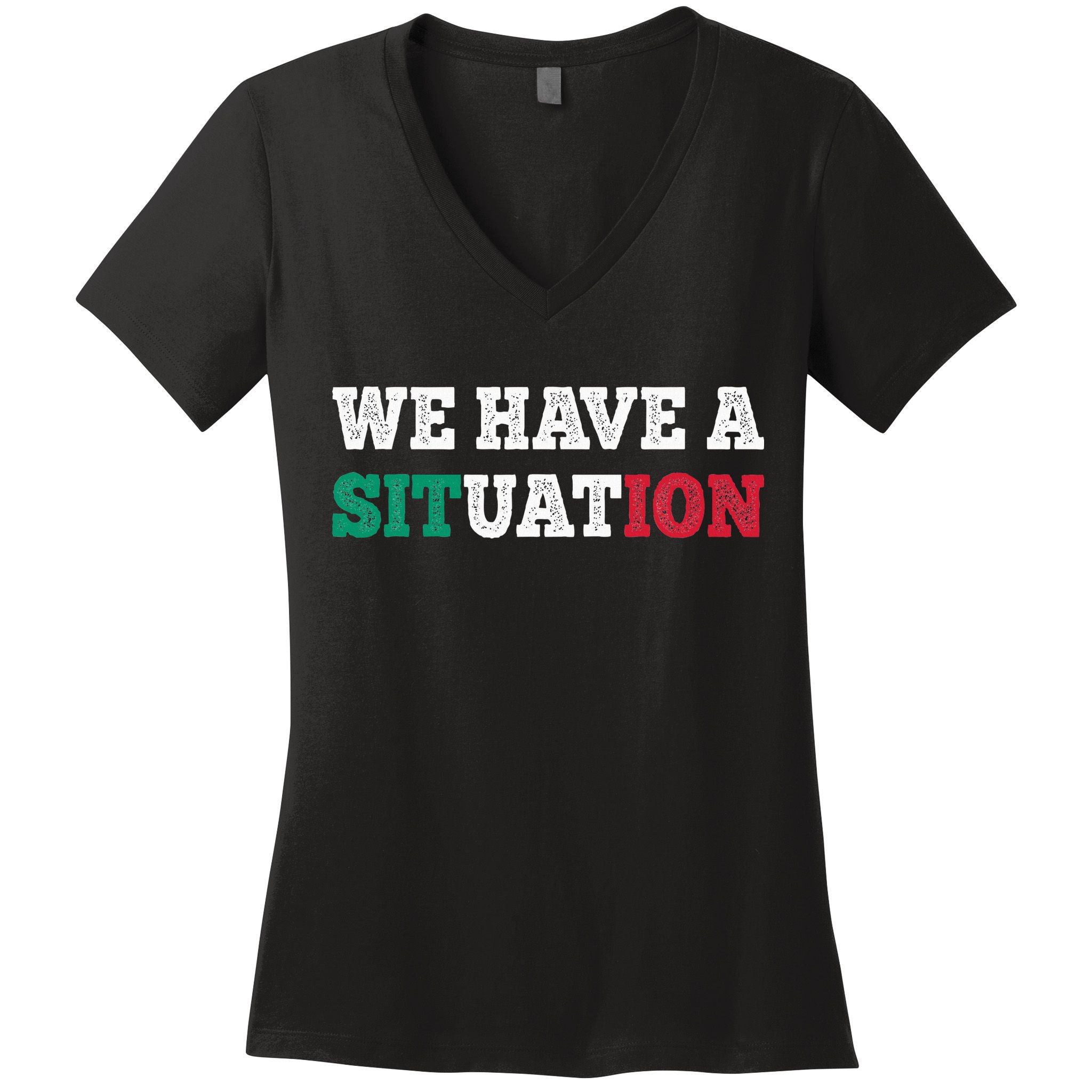 We Have A Situation New Jersey Garden Nj Shore Women's V-Neck T-Shirt