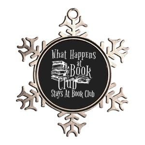 What Happens At Book Club Stays At Book Club Metallic Star Ornament